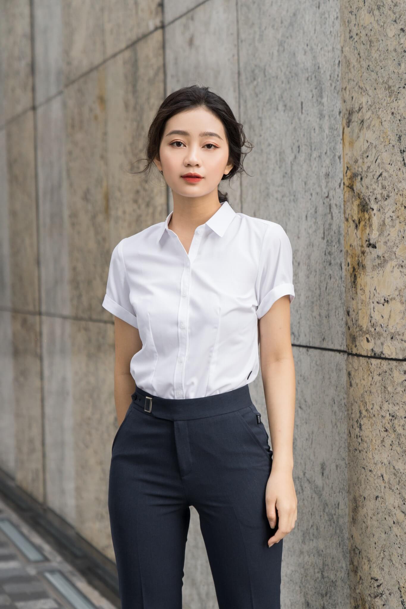 Sơ mi Classic Tay Ngắn kate ý