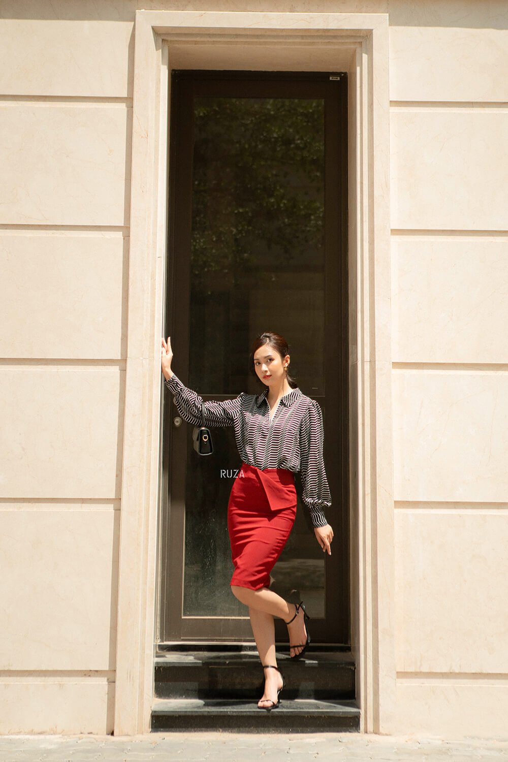 Váy bút chì 21 33 đỏ