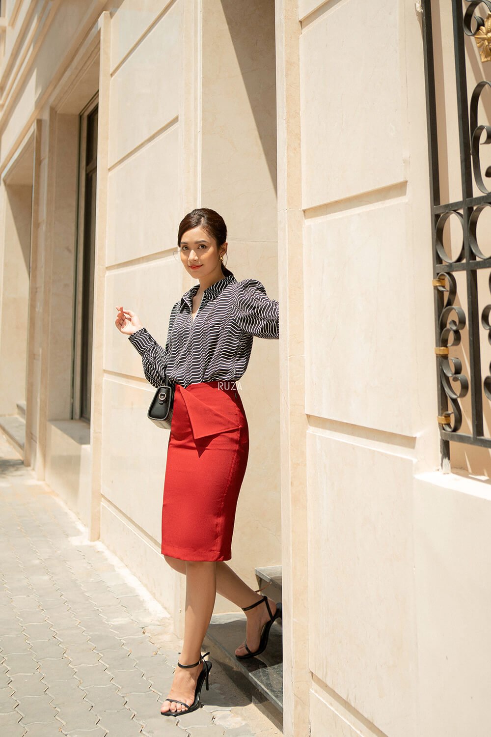 Váy bút chì 21 33 đỏ-1