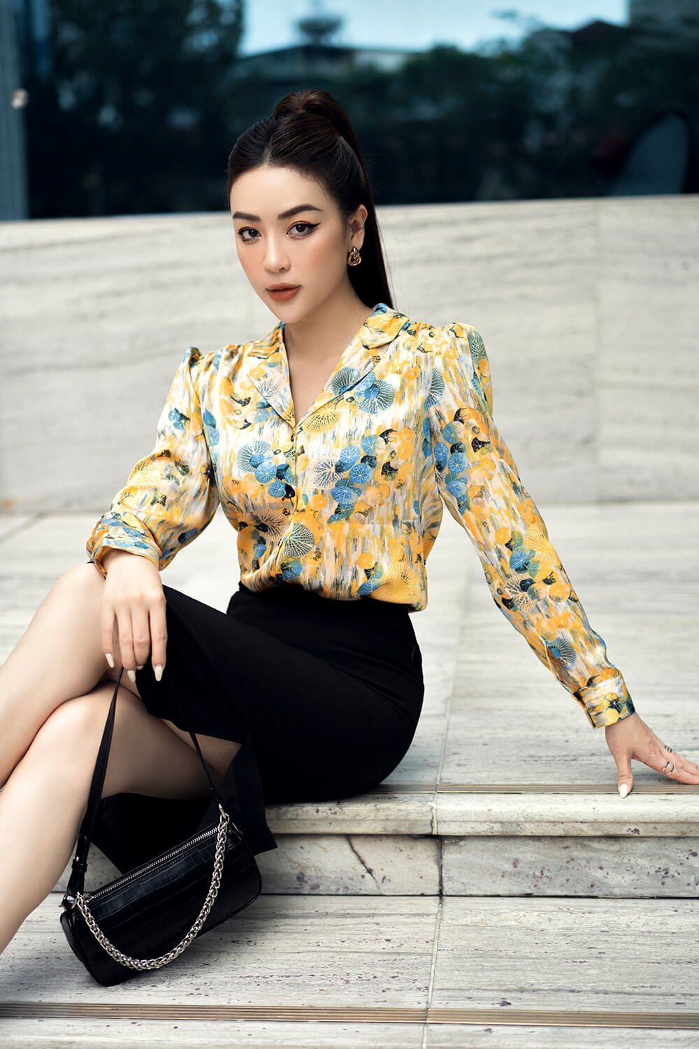 Váy bút chì 22 11 đen