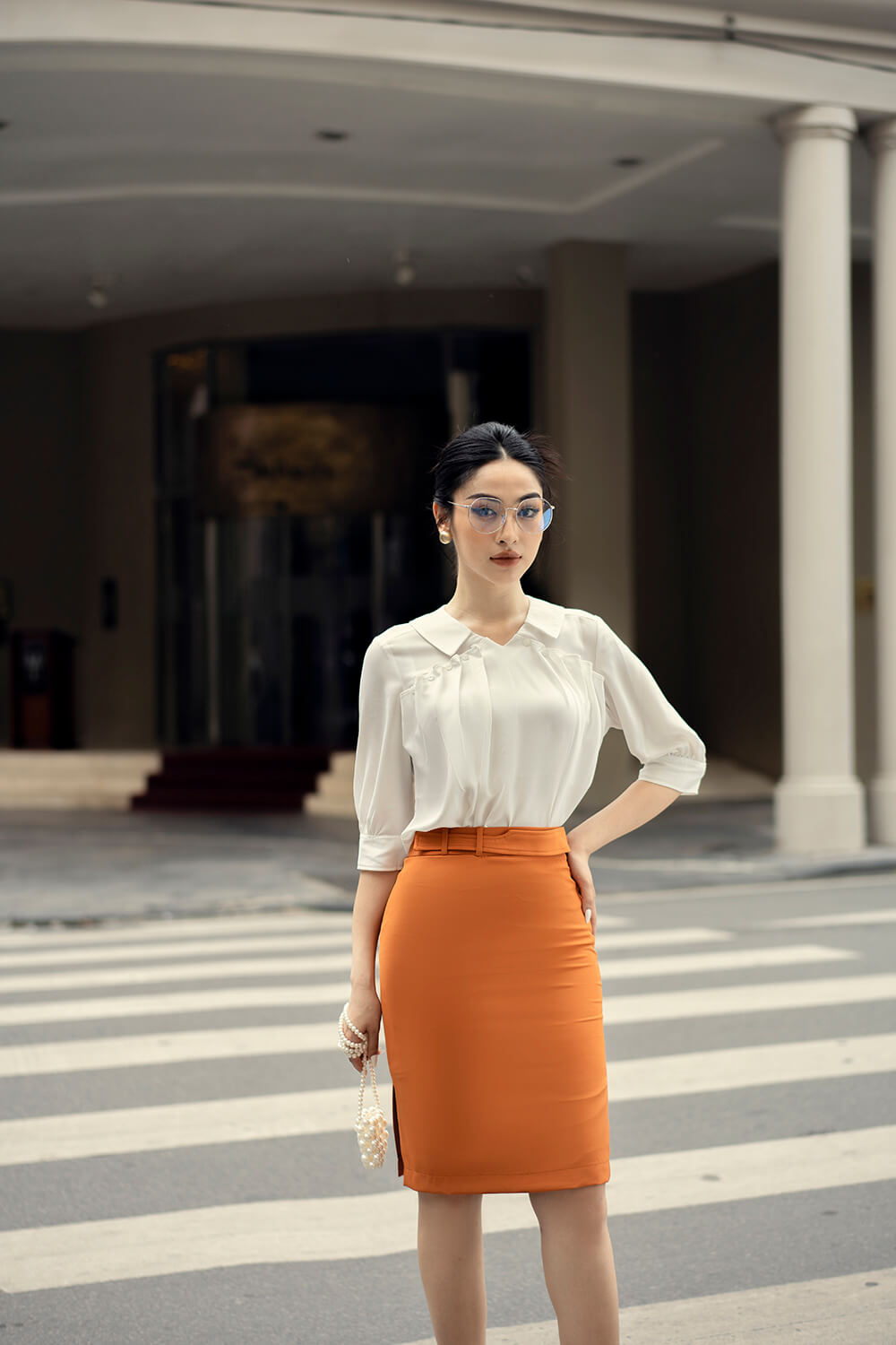 Chân váy bút chỉ 22 12 cam