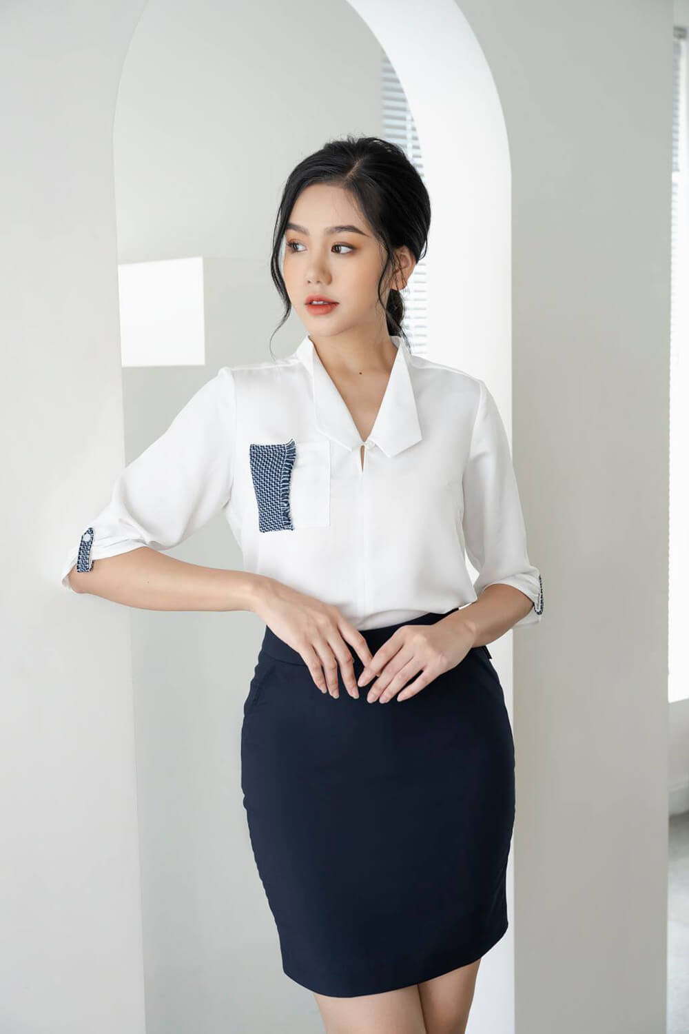 chân váy ngắn 22 20 xanh đen1