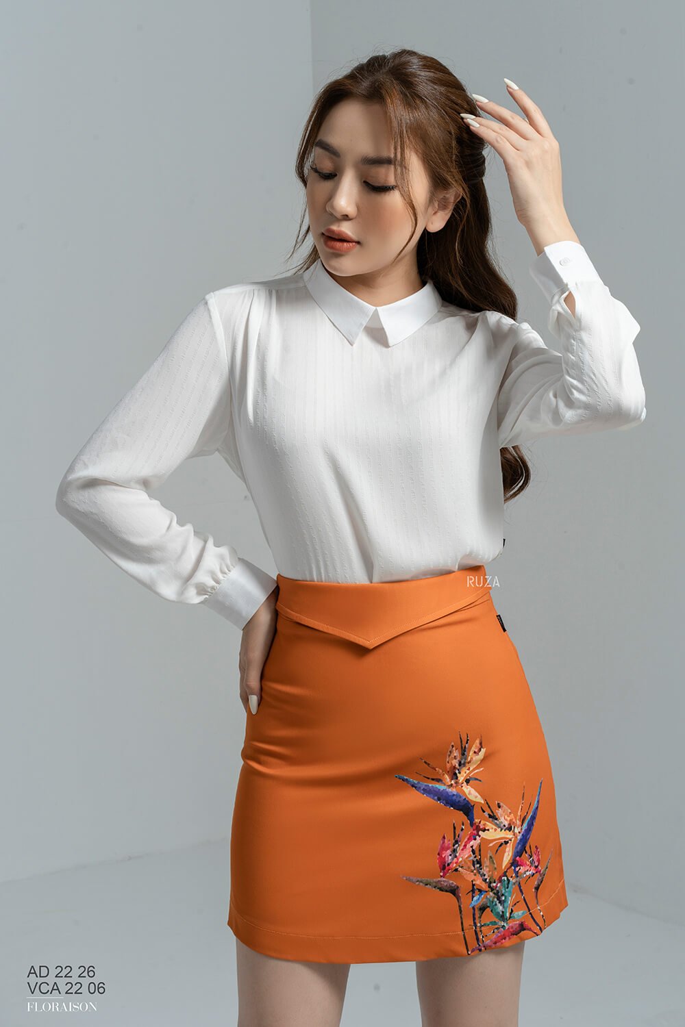 Váy chữ a 22 06 cam