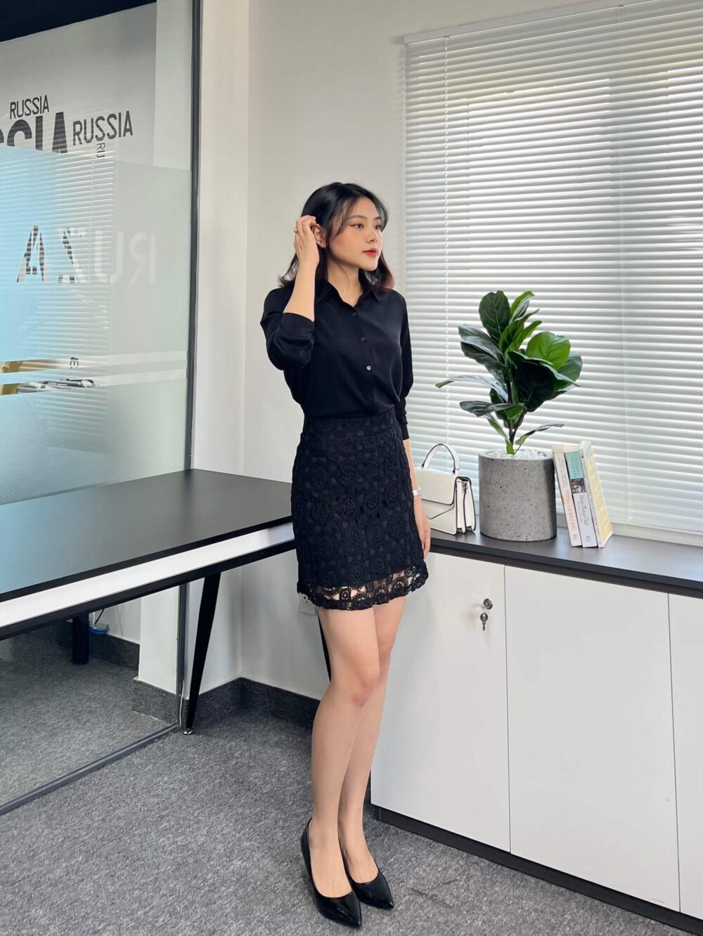 Váy chữ A VCA 21 25 đen