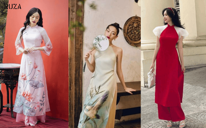 Xu hướng thời trang Tết 2023: Outfits nàng không thể bỏ qua 2 Mặc áo dài ngày tết