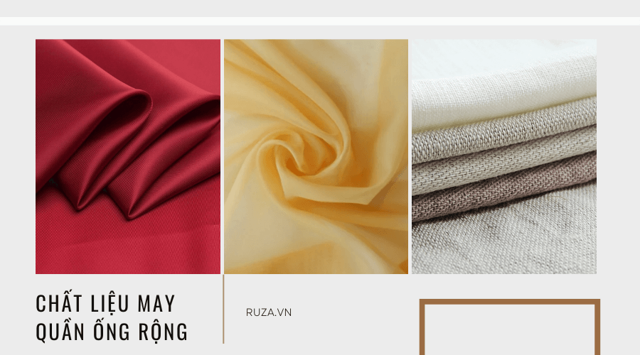 Một số chất liệu sử dụng cho quần ống rộng