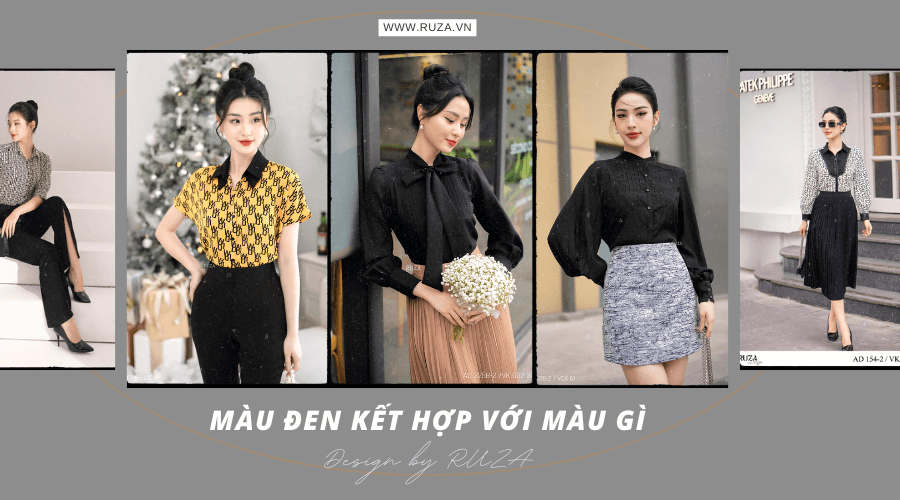 Màu đen kết hợp với màu gì để giúp bạn sang trọng nổi bật 1 Màu đen phối với màu gì