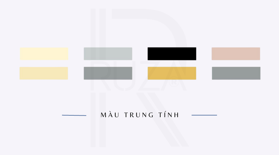 Bảng phối màu quần áo: Quy tắc mix màu thời trang cơ bản 5 Màu trung tính