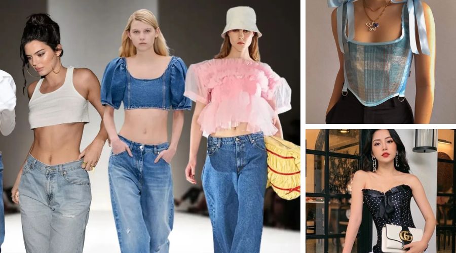 Phong cách Y2K với áo corset