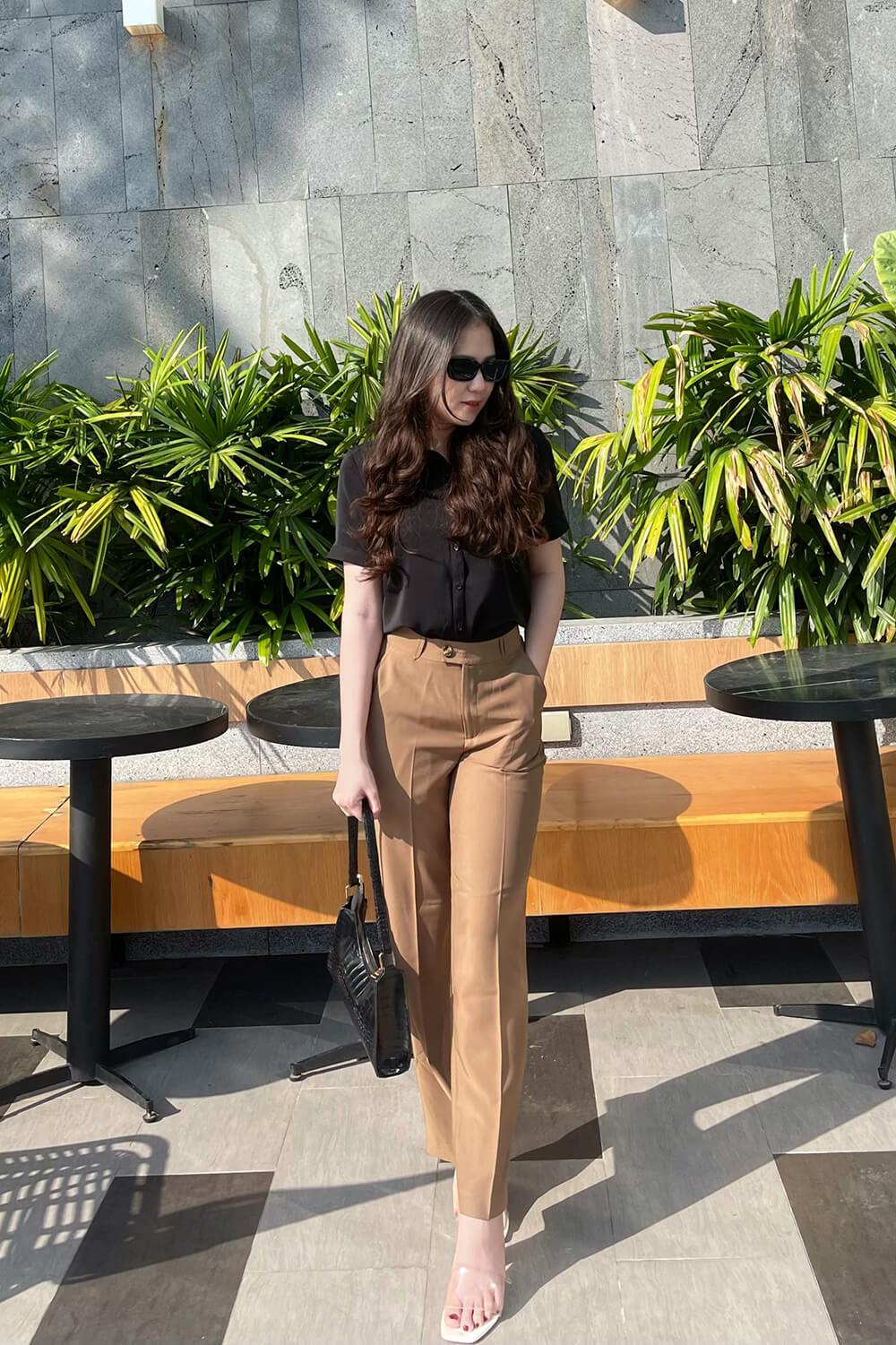 Quần Tây Ống Đứng - Nâu - QTĐ 23 05