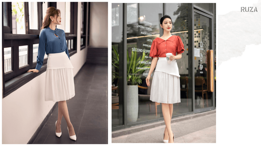 Màu trắng kết hợp với màu gì để có một outfit hoàn hảo 6 Váy trắng kết hợp với màu gì?