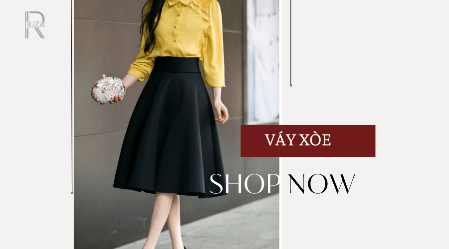 Top Các Mẫu Váy Đẹp Nhất Hiện Nay Nàng Nào Cũng Có 4 Váy xòe công sở