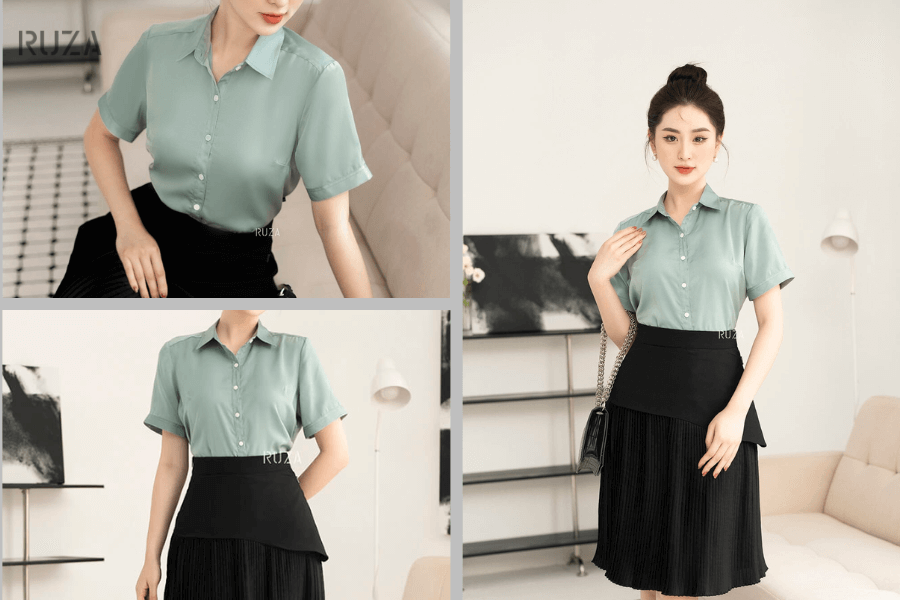 Làu xanh pastel với màu xá có vào đúng thêm ảnh luôn