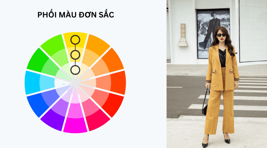 Phối màu đơn sắc