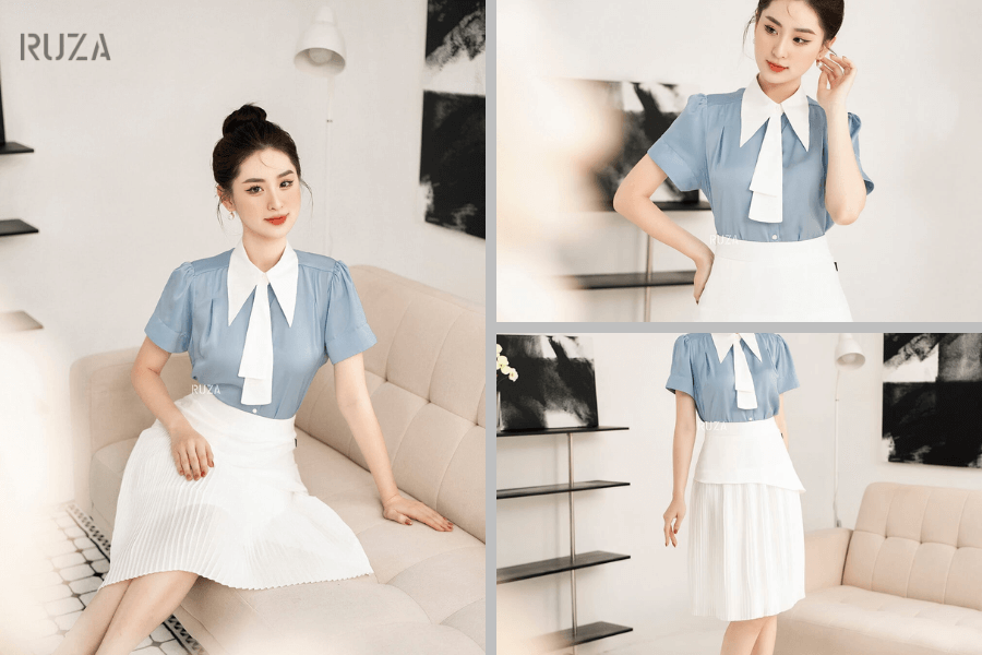 Tìm hiểu về màu xanh cổ vịt: Một tông màu đầy tính thẩm mỹ 4 Phối màu xanh cổ vịt với màu trắng