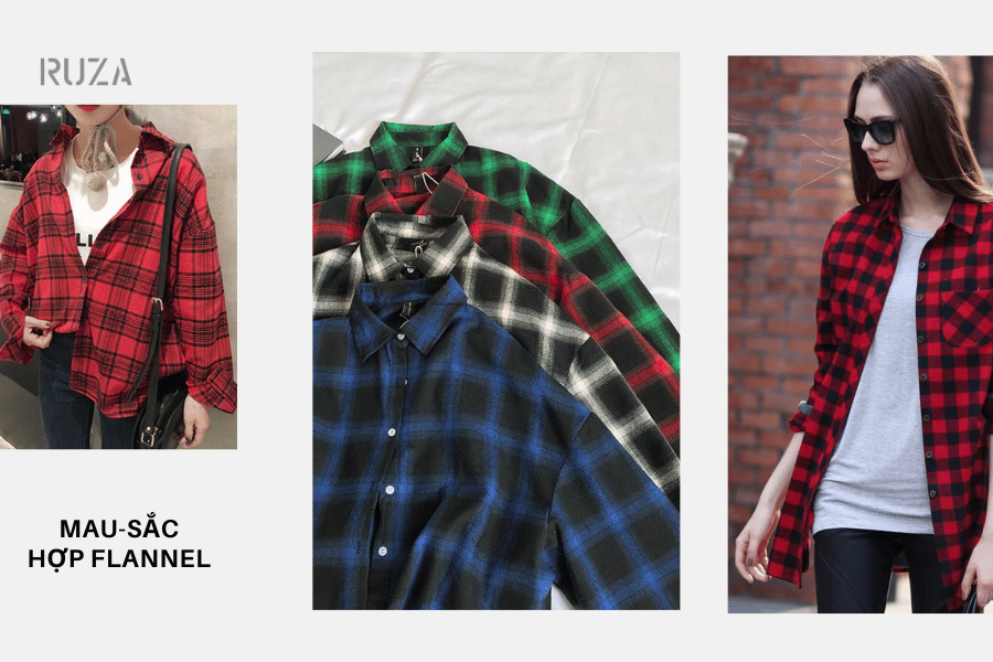 Màu sắc phổ biến của Flannel