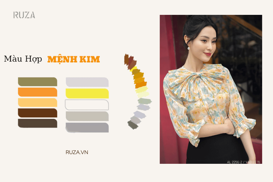 Tìm hiểu về màu sắc hợp mệnh trong thời trang 5 Màu sắc hợp mệnh kim