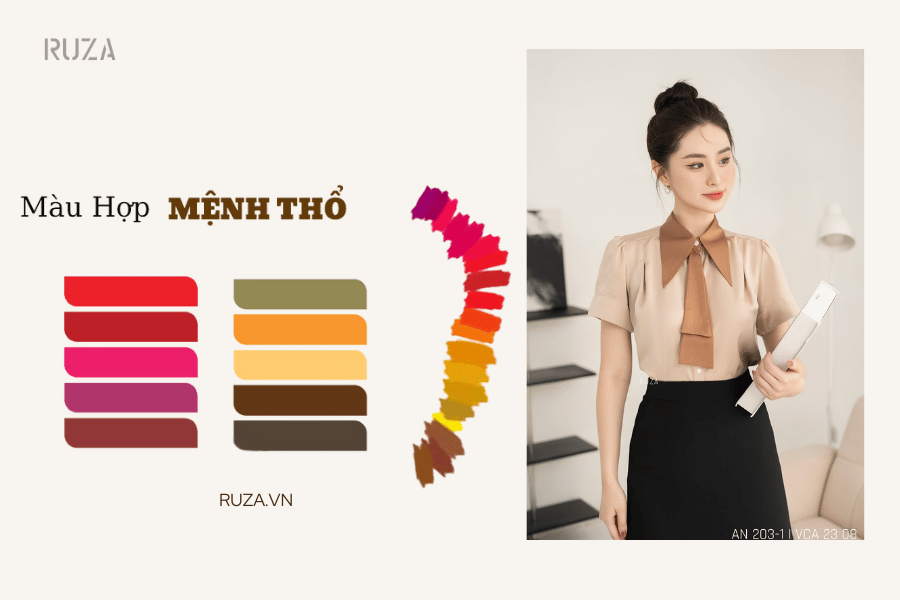 Tìm hiểu về màu sắc hợp mệnh trong thời trang 9 Màu sắc hợp mệnh thổ