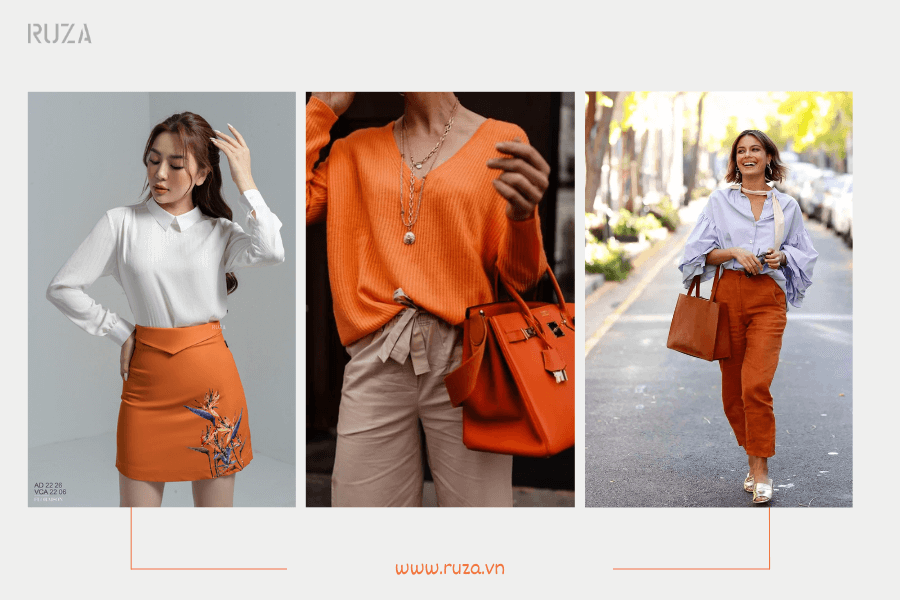 Màu cam kết hợp với màu gì để vừa phong cách vừa đẹp 4 Màu cam kết hợp với màu gì đẹp?
