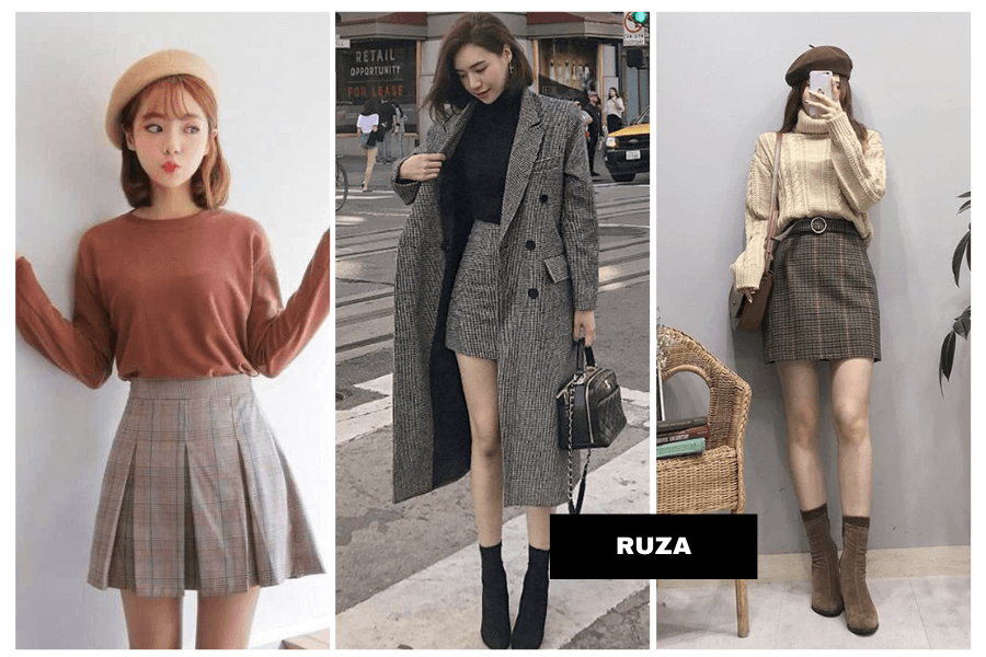 Bí Kíp Phối Đồ Với Chân Váy Ngắn: 10 Tips Cuốn Hút 6 Phối chân váy ngắn với áo sweater - áo khoác dạ
