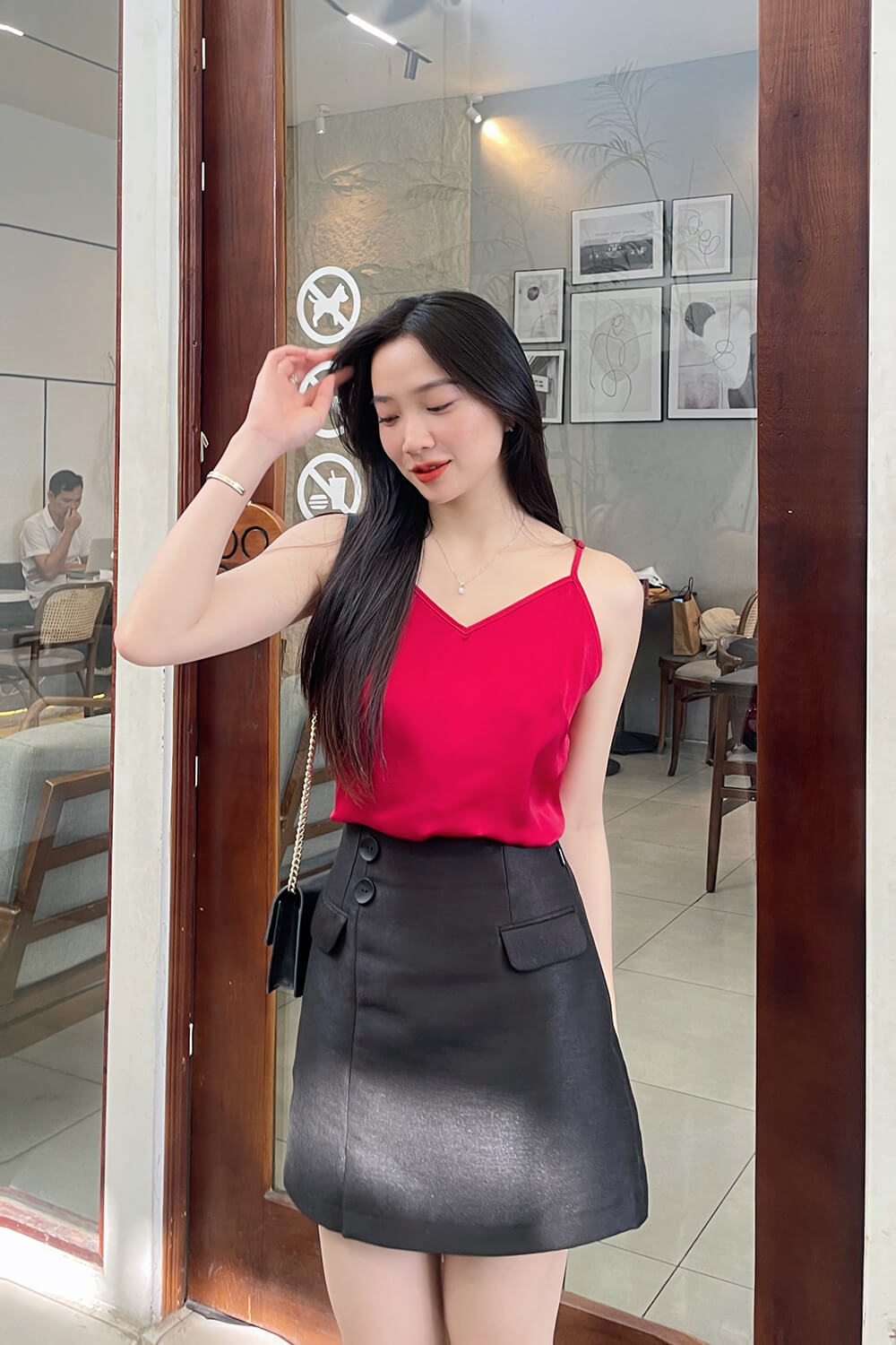 Áo dây T 001-5 đỏ pc1