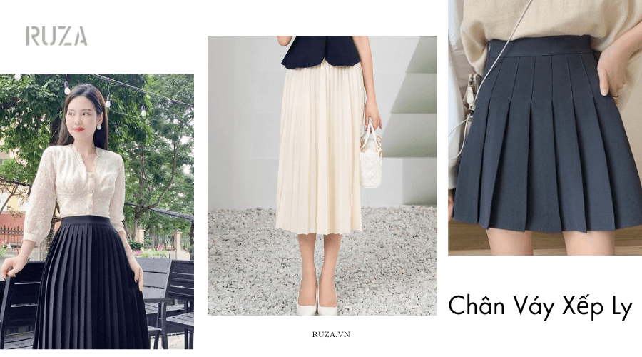 15 + Cách Phối Chân Váy Xếp Ly Giúp Nàng Xinh Lung Linh 1 Cách phối Chân váy xếp ly