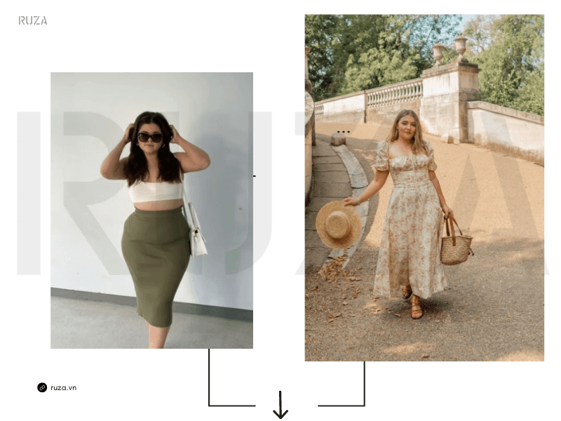 Chubby Là Gì? Mẫu Thời Trang Dành Cho Nàng Mũm Mĩm 10 Phối áo thun cùng chân váy