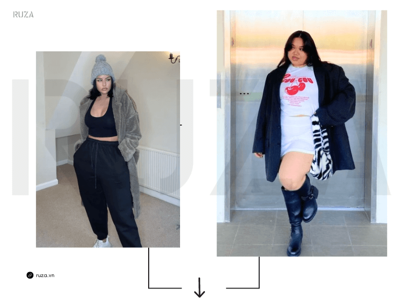 Chubby Là Gì? Mẫu Thời Trang Dành Cho Nàng Mũm Mĩm 8 Phong cách athleisure và Blazer