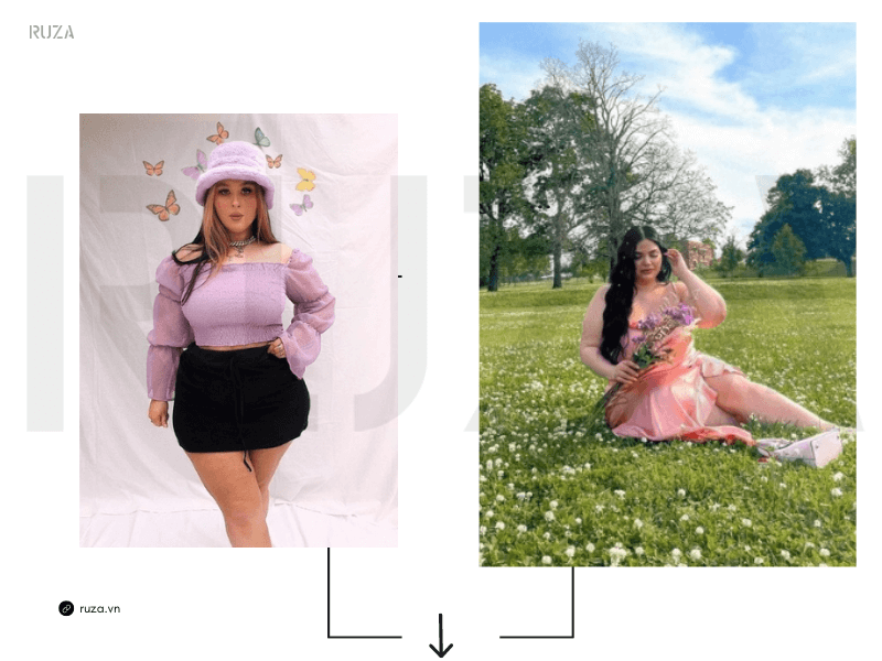 Chubby Là Gì? Mẫu Thời Trang Dành Cho Nàng Mũm Mĩm 6 Chọn trang phục sáng màu cho nàng chubby