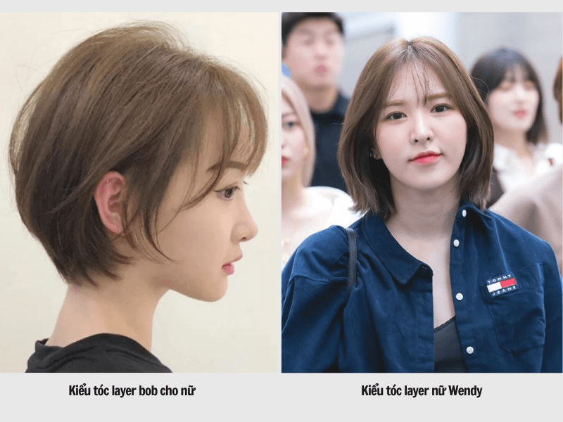 Top 30+ Kiểu Tóc Layer Nữ Đẹp Trẻ Trung Hợp Khuôn Mặt Nhất 2023 14 Layer bob - Layer Wendy