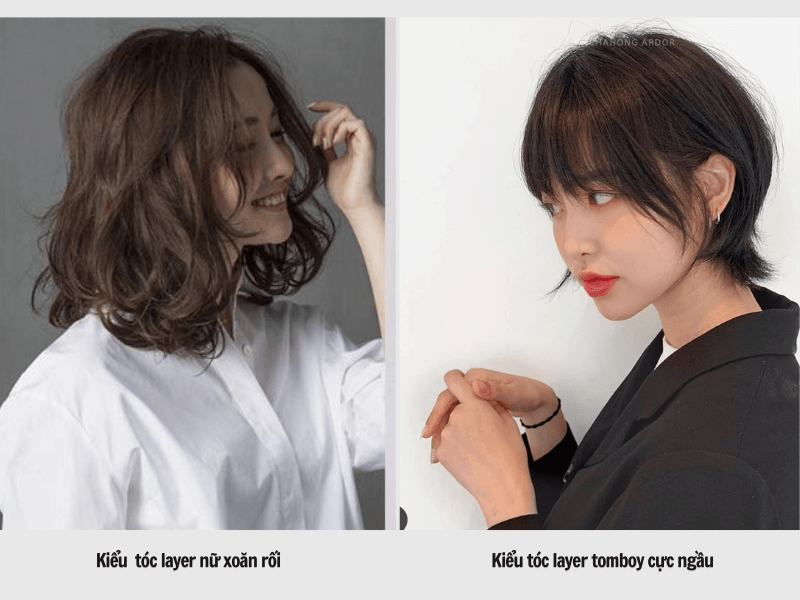 Top 30+ Kiểu Tóc Layer Nữ Đẹp Trẻ Trung Hợp Khuôn Mặt Nhất 2023 11 Tóc layer xoăn rối - Tóc layer tomboy