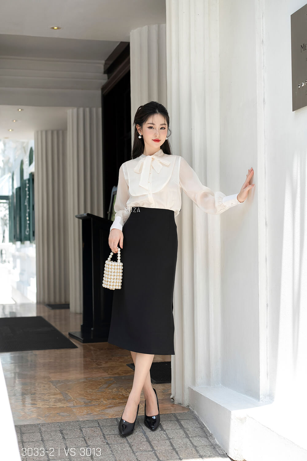 Áo sơ mi tay dài AD 3033-2 kem pc1