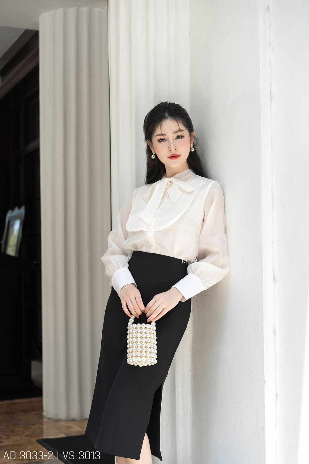Áo sơ mi tay dài AD 3033-2 kem pc2