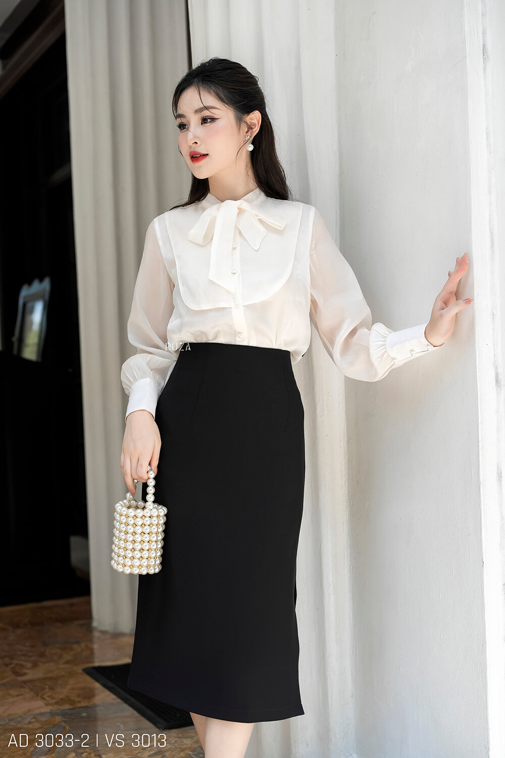 Áo sơ mi tay dài AD 3033-2 kem pc3