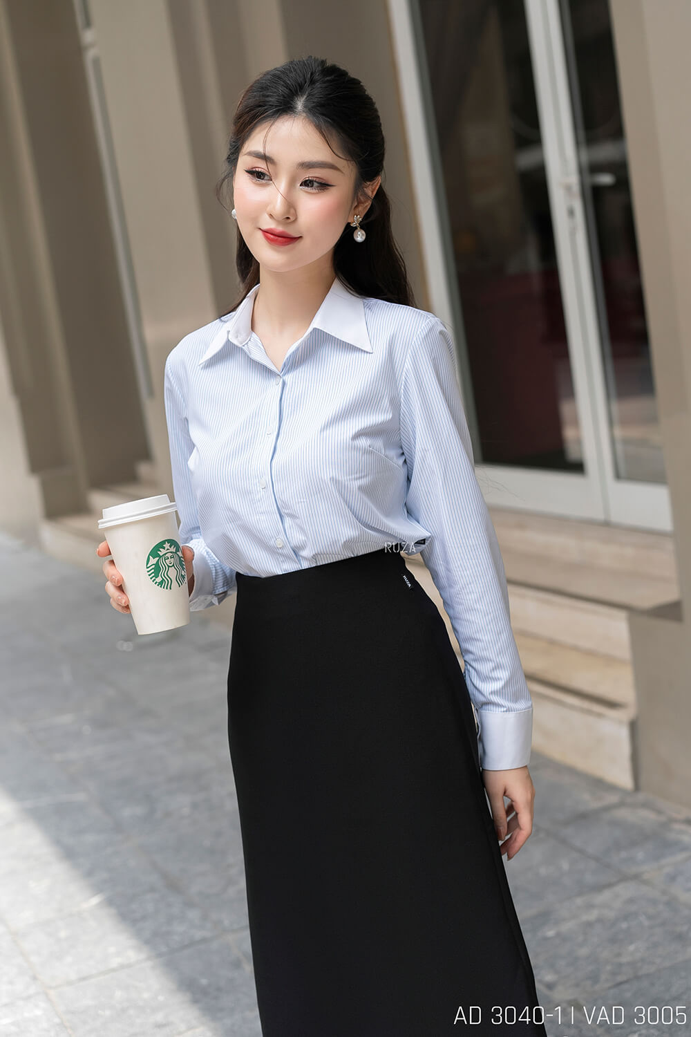 Áo sơ mi tay dài AD 3040-1 pc3