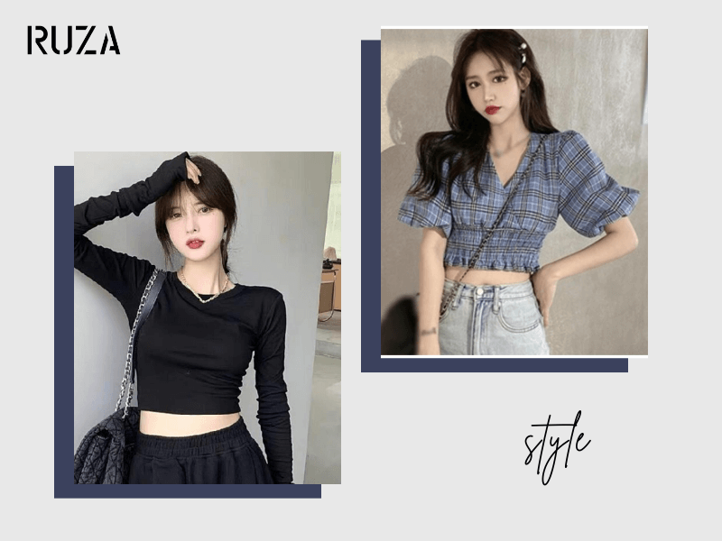 Áo Croptop là gì? 10+ kiểu áo croptop đẹp và cách phối 3 Áo Crotop tay dài - Hàn Quốc