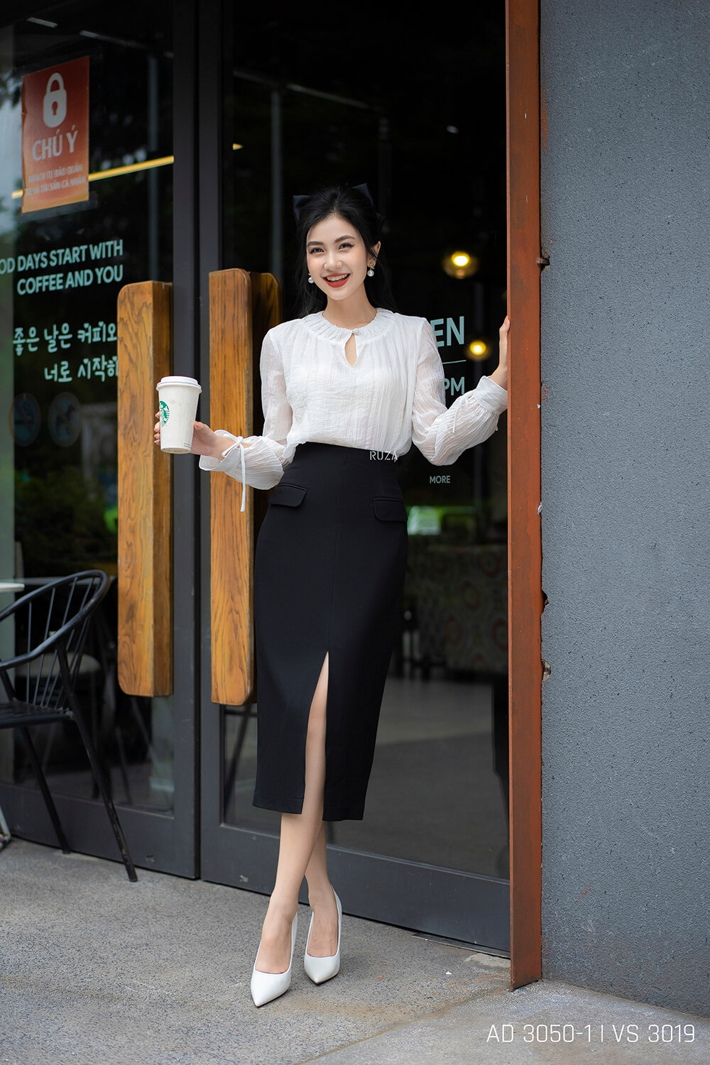 Áo sơ mi tay dài kiểu AN 3050-1