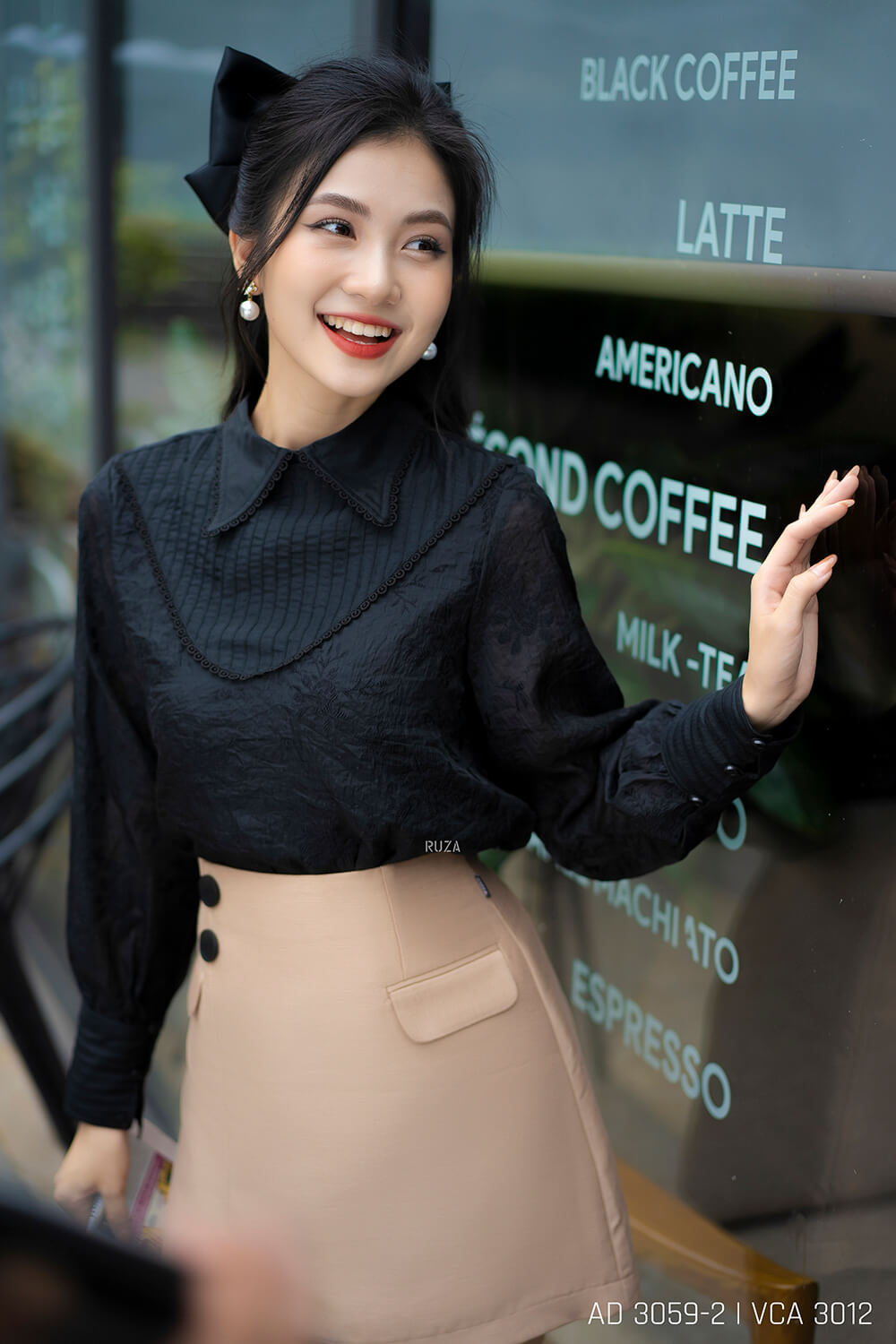 Áo sơ mi tay dài kiểu AD 3059-2 pc3