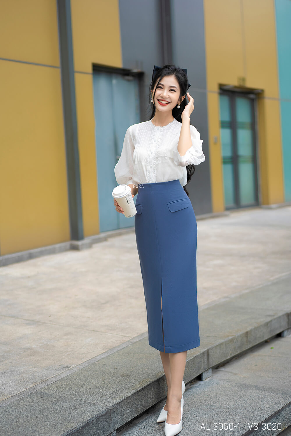 Áo sơ mi tay lỡ kiểu AL 30601 pc3