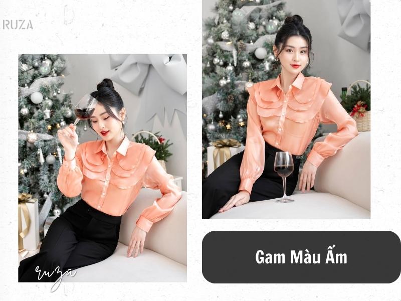 Chọn các gam màu ấm