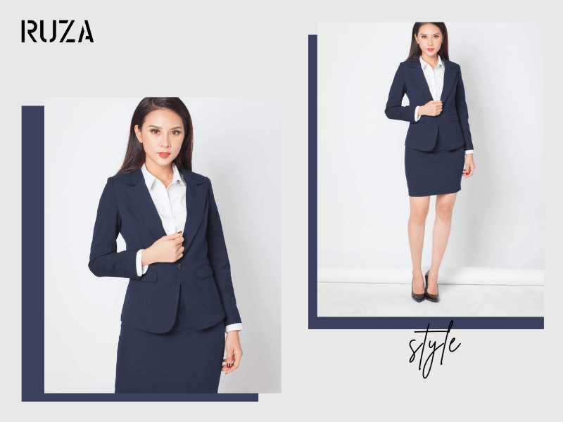 Gam màu tôn da cổ điển khoác vest