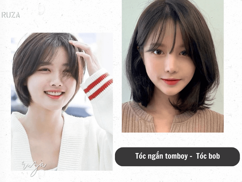 Mặt Tròn Để Tóc Gì? 31+ Kiểu Tóc Đẹp Cho Nàng Mặt Tròn 8 Tóc ngắn tomboy - Tóc bob