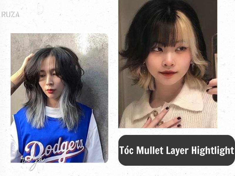 10+ Kiểu Tóc Mullet Layer Nữ Cá Tính, Năng Động 9 Tóc mullet layer highlight