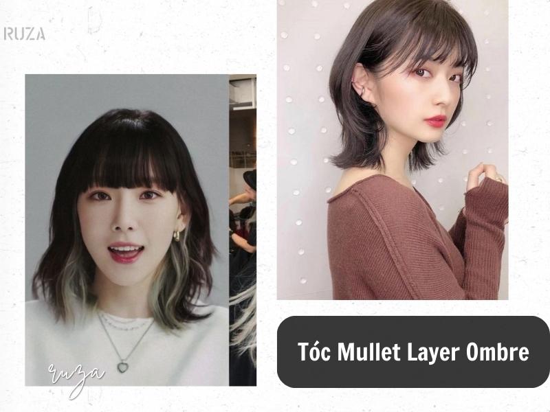 10+ Kiểu Tóc Mullet Layer Nữ Cá Tính, Năng Động 10 Tóc mullet layer Ombre