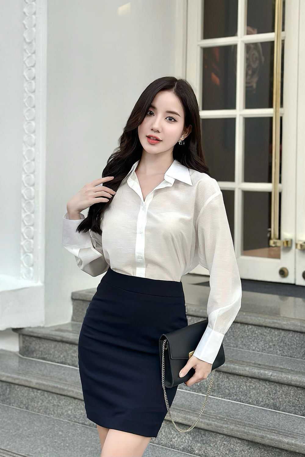 Áo sơ mi tay dài AD 3076-1 pc4
