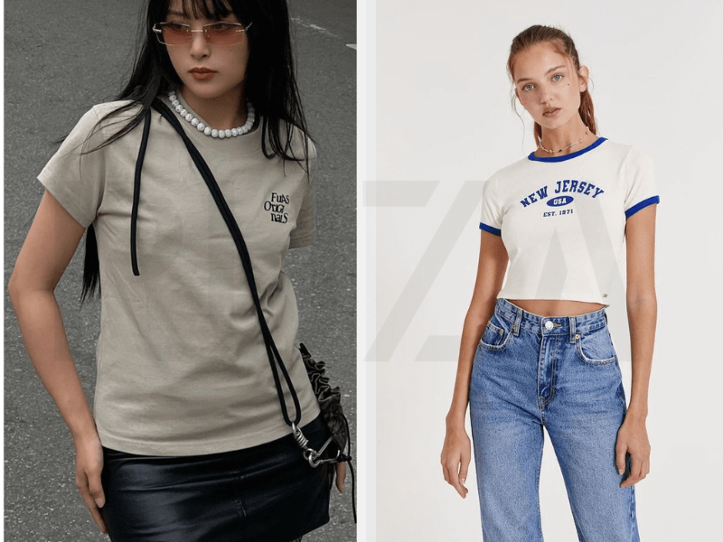 Áo baby tee phù hợp với dáng người nào?