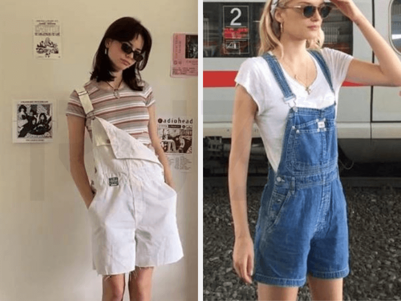 Áo Baby Tee với đồ yếm