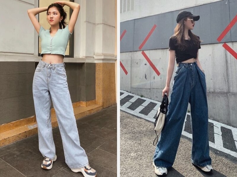 7+ Cách Phối Đồ Cho Nàng Nấm Lùn Hack Dáng Hơn 6 Quần ống rộng và áo croptop