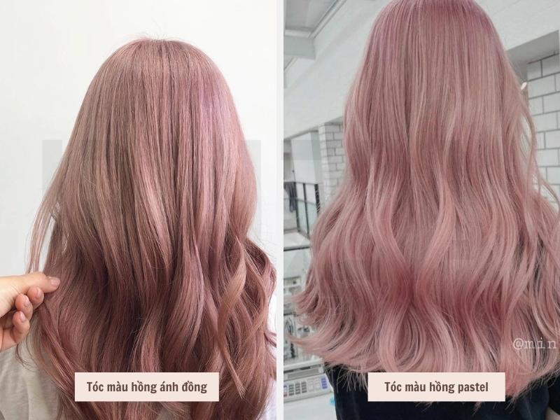 Top 21+ Màu Tóc Cho Da Ngăm Cực Xinh Cho Nữ 10 Tóc màu hồng ánh đồng - màu hồng pastel