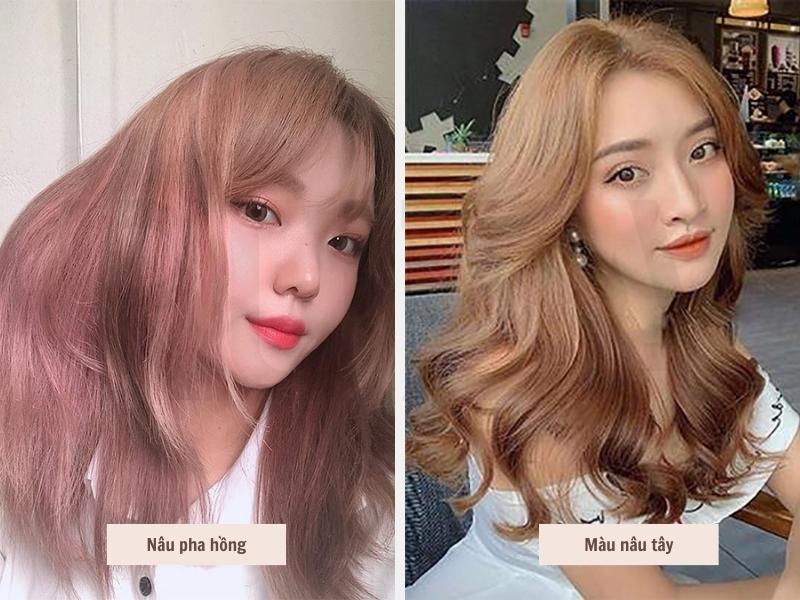 Top 20 Màu Tóc Sáng Da "Chất Lừ" Giúp Bạn Trẻ Trung, Cá Tính 5 Màu tóc nâu pha hồng - Nâu tây